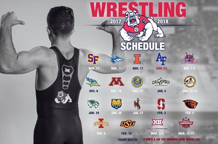 Fresno State Wrestling Schedule 2017-18