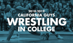 2018-2019 Calfornia Guys Wrestling in College