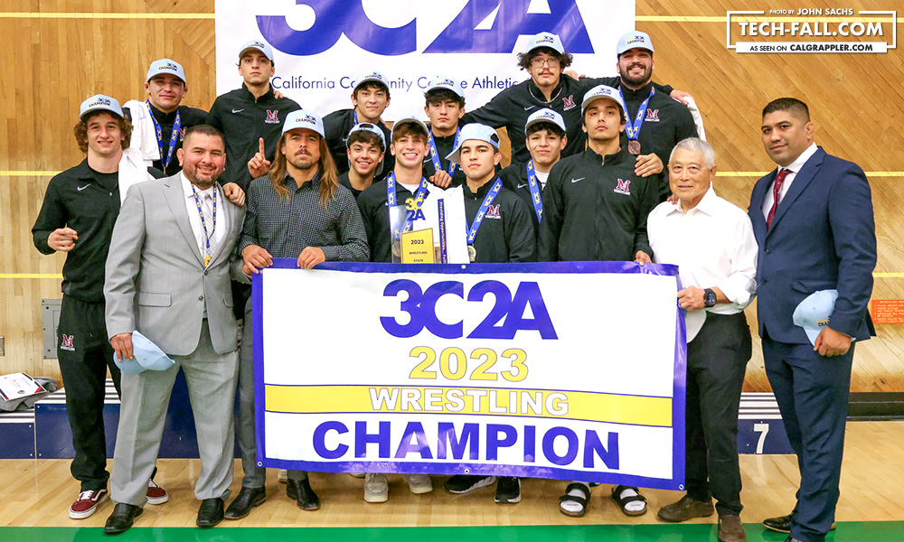 2023 California Community College Wrestling Team Champions: Mt. San Antonio College