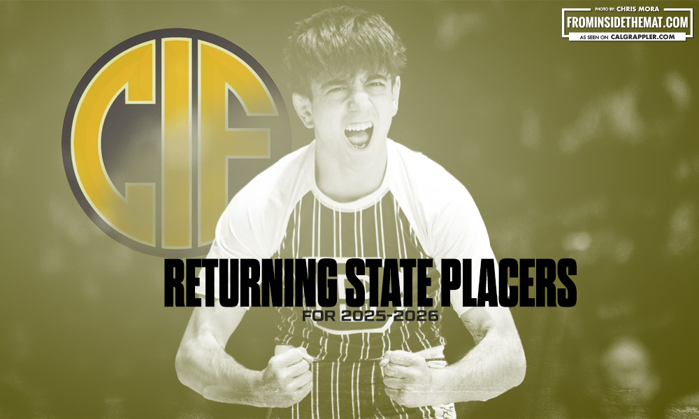 Returning CIF State Wrestling Placers for 2025-26